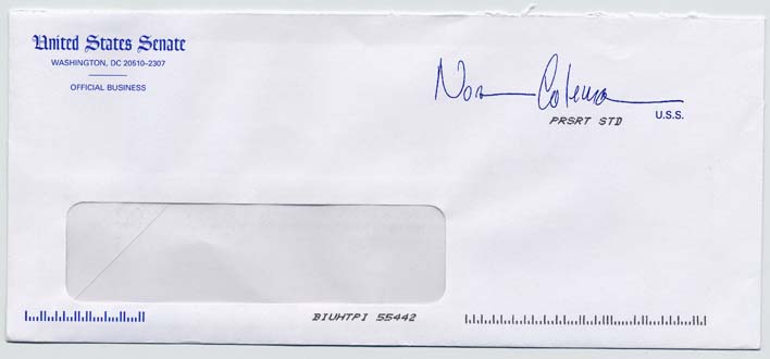 Envelope of Norm Coleman's Response